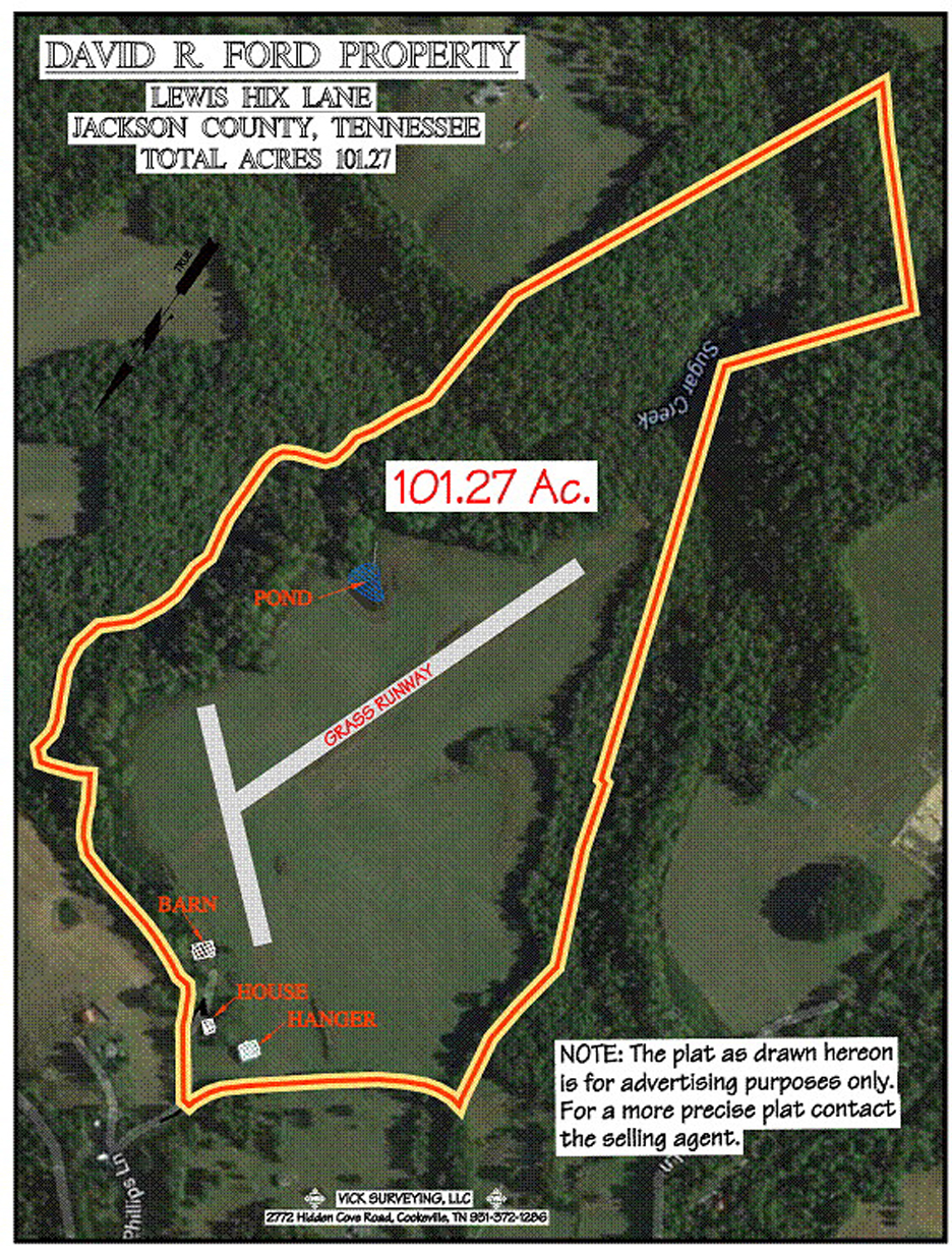Home with Hangar and Land with Landing strip, Gainesboro, TN