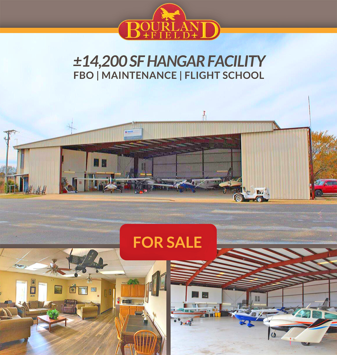 Texas Airports, Hangars and Lots for Sale, Hangars and Properties in
